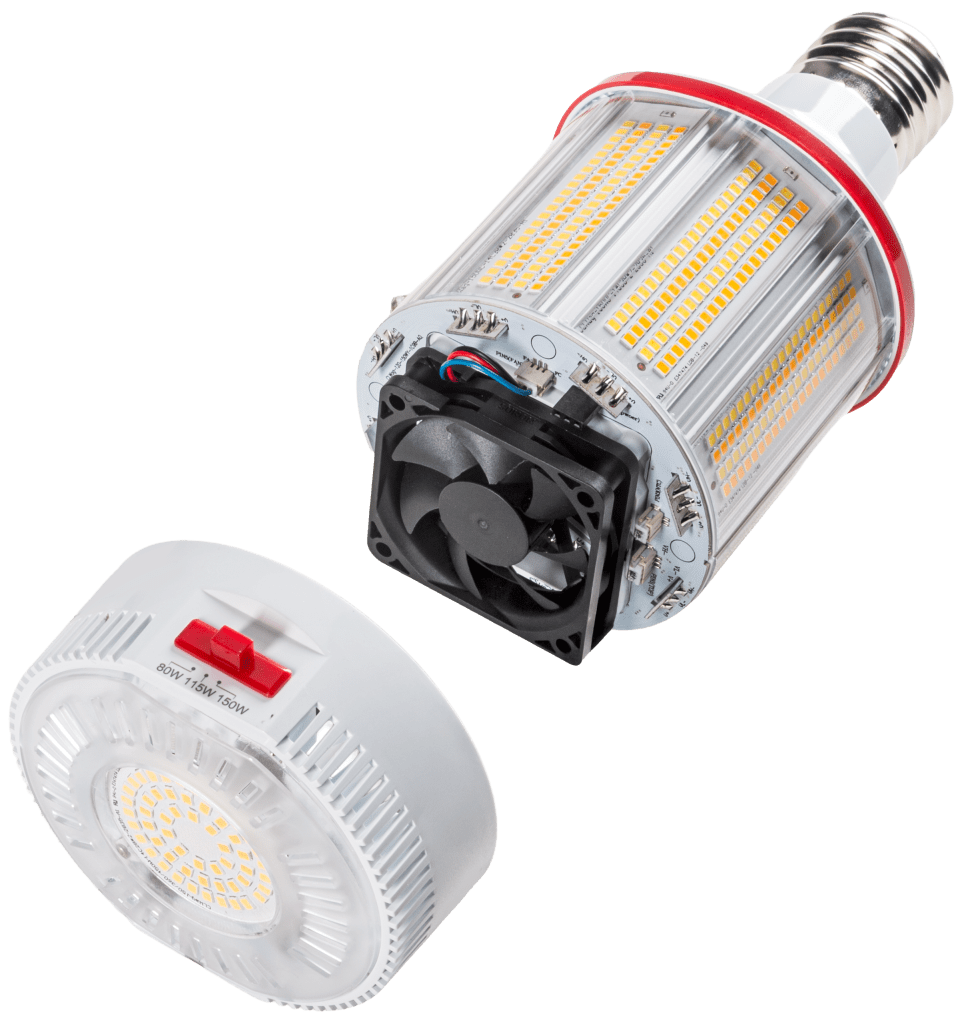 corn cob led bulbs with integrated fan
